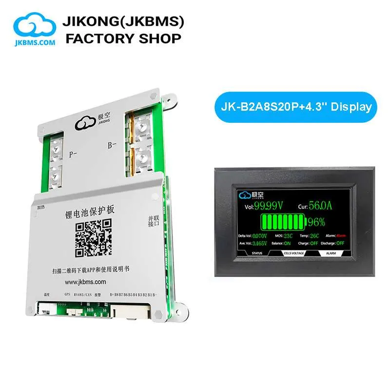 JKBMS JK-B2A8S20P Smart Active Balance BMS - official JKBMS JKBMS JK-B1A / B2A Series