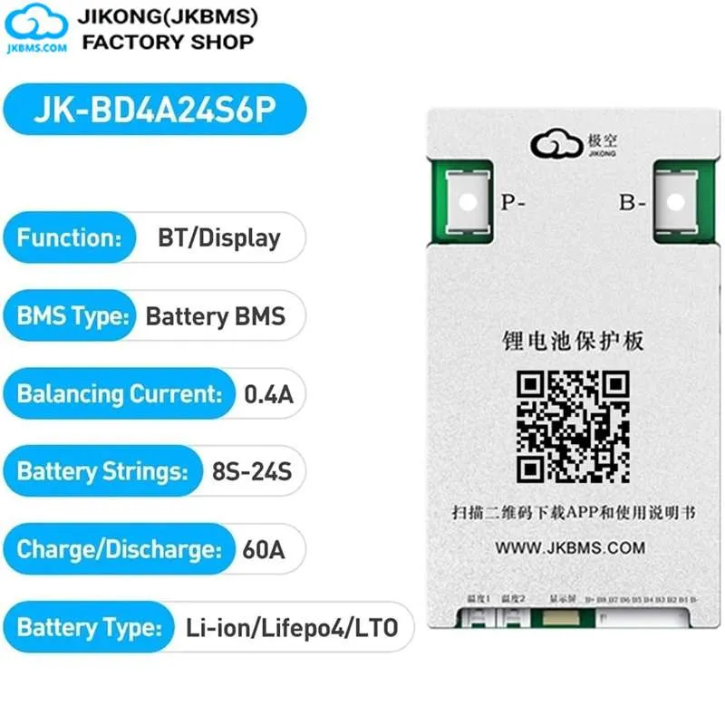 JKBMS JK-BD4A24S6P Smart Active Balance BMS