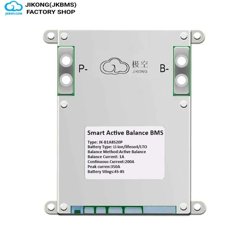 JKBMS JK-B1A8S20P Smart Active Balance BMS - official JKBMS JKBMS JK-B1A / B2A Series