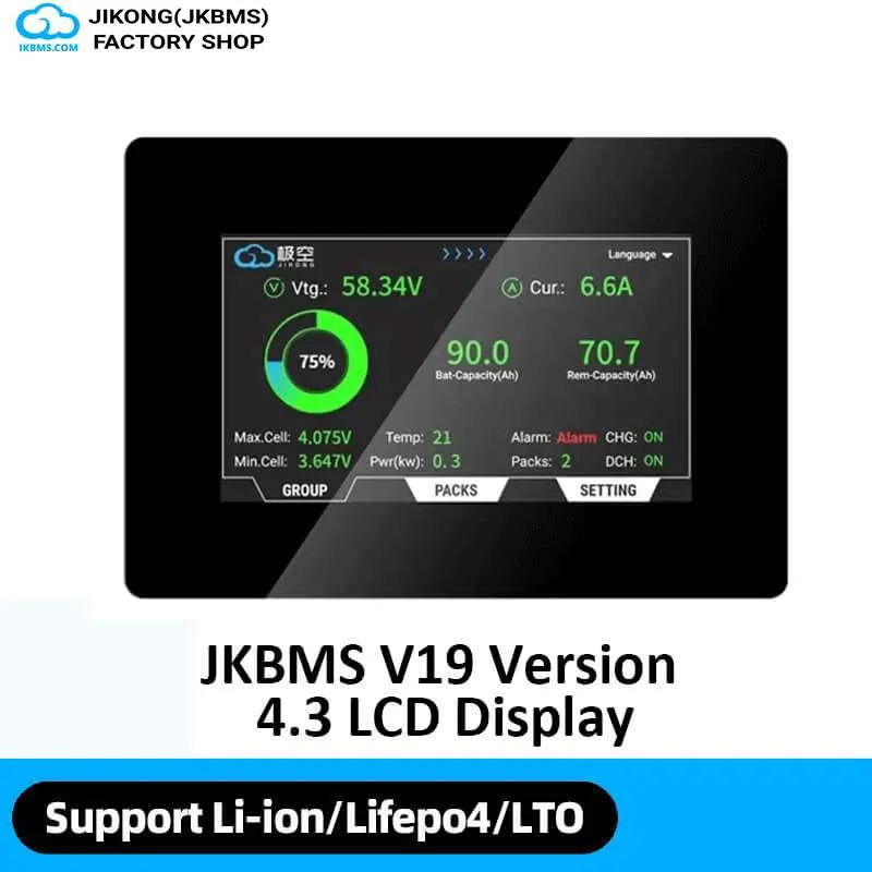 JKBMS V19 Version 4.3 LCD Display Adapter